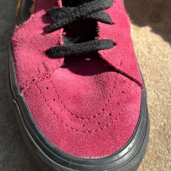 Vans Sk8-Hi magenta, black animal print shoes SIZE 10 - Picture 2 of 8